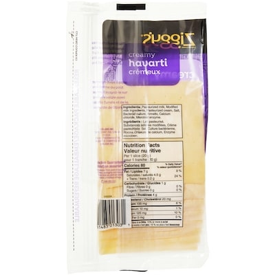 Creamy Havarti Cheese Slices