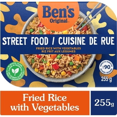 Bens Street Food Fried Rice with Vegetables, Prepared Entrée 255.15 g, $1.37/100g