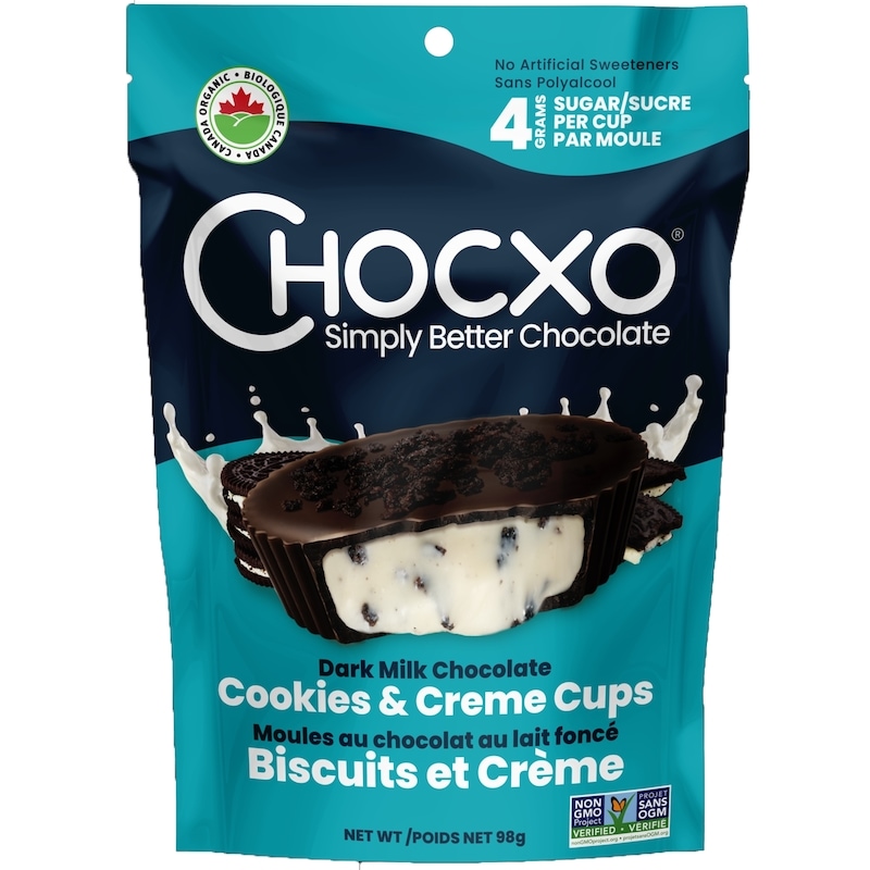 ちょこ ChocXO Dark Milk Chocolate Cookies & Crème Cups - 98 g | No Frills