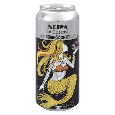 LA FORGE DU MALT Bière forte la côtesse neipa (Pièce d’identité requise au moment du ramassage) 473 ml, 1,06 $/100ml