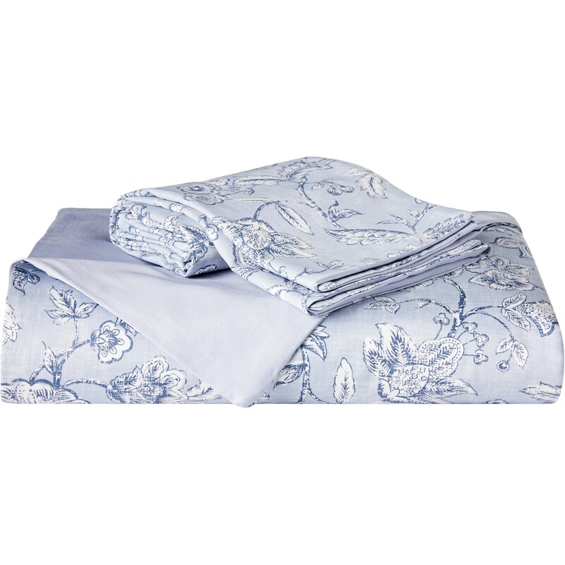 King Jacobean Floral Duvet Cover 3 Piece Set