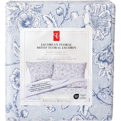 le Choix du Président Ensemble de housse de couette 3 pièces avec motif floral jacobin pour très grand lit 1 ea, 120,00 $/1ch