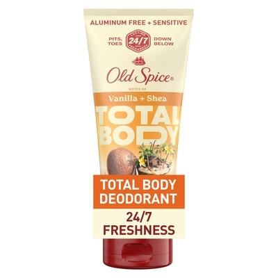Old Spice Total Body Deodorant Aluminum Free Cream Vanilla + Shea 85 g, $22.34/100g