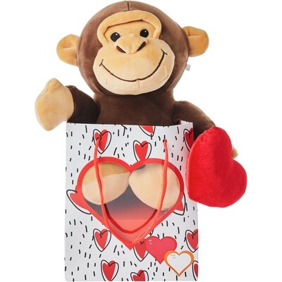null Peluche Plush Pal dans un sac cadeau – singe 1 ea, 8,00 $/1ch