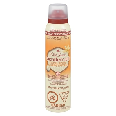 Old Spice Total Body Deodorant Aluminum Free Spray Vanilla + Shea 99 g, $19.18/100g