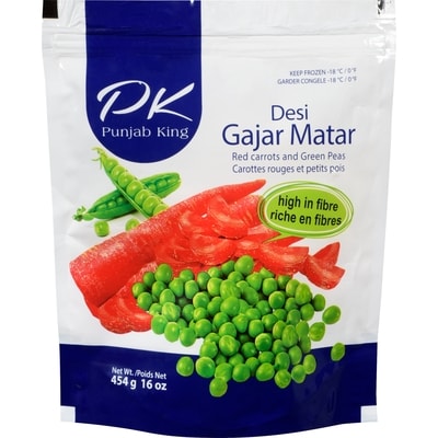 Punjab King Red Carrots And Green Peas Desi Gajar Matar 454 g, $0.72/100g