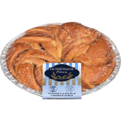 HOMEMADE PATISSERIE Couronne a la cannelle 450 g, 1,89 $/100g