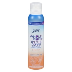 Whole Body Aluminum Free Deodorant Body Spray Peach & Vanilla