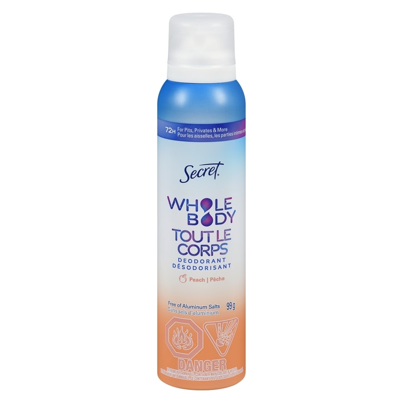 Whole Body Aluminum Free Deodorant Body Spray Peach & Vanilla