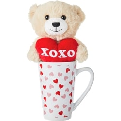 null Valentine's Day Bear in Mug 2 Piece Set 1 ea, $8.00/1ea