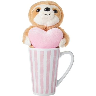 null Ensemble 2 pièces pour la Saint-Valentin avec paresseux dans une tasse 1 ea, 8,00 $/1ch