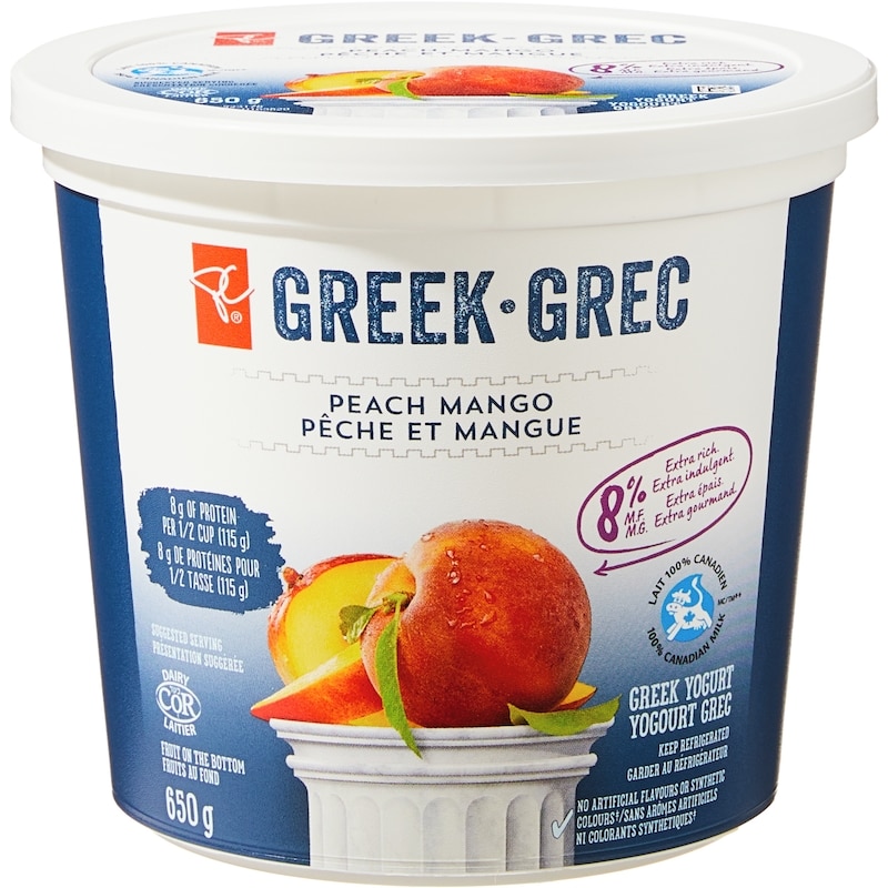 Peach Mango Greek Yogurt