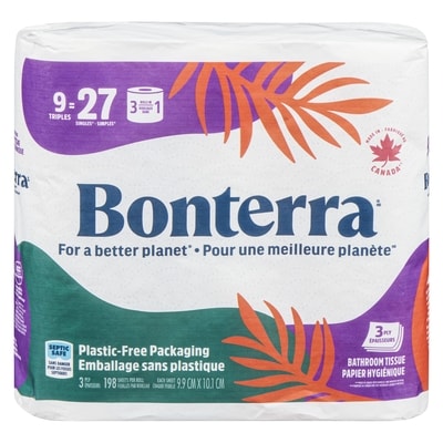 Bonterra Bathroom Tissue 3 Ply 1 ea, $8.99/1ea
