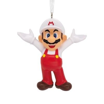 Hallmark Ornament, TPR Figural Fire Ball Mario 1 ea, $13.00/1ea