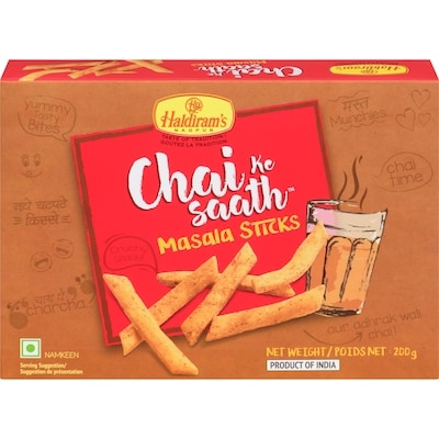 Haldiram Chai Ke Saath Masala Sticks 200 g, $1.15/100g