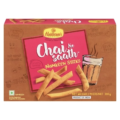 Haldiram Chai Ke Saath Namkeen Sticks 200 g, $1.20/100g