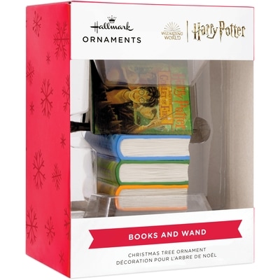 Hallmark Ornement Resin Figural Harry Potter Books and Wand Series 2 1 ea, 13,00 $/1ch