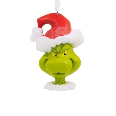 Hallmark Ornament, Resin Figural Grinch Head 1 ea, $13.00/1ea