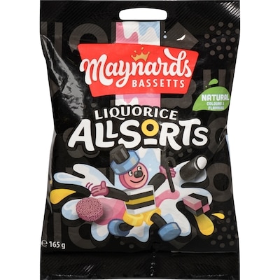 Maynards Liquorice Allsorts 165 g, $2.72/100g
