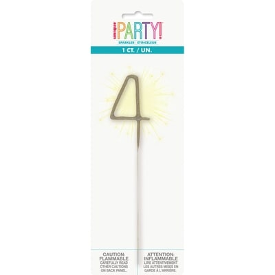 Unique Numeral Sparkler 4 1 ea, $1.50/1ea