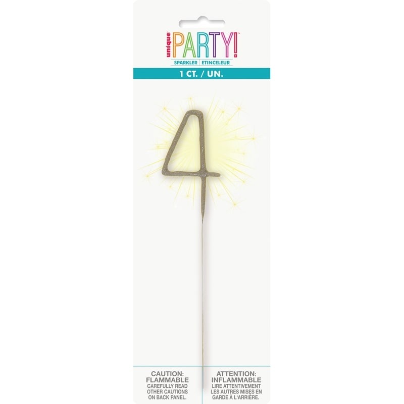 Numeral Sparkler 4
