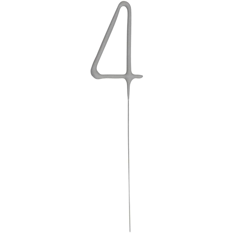 Numeral Sparkler 4