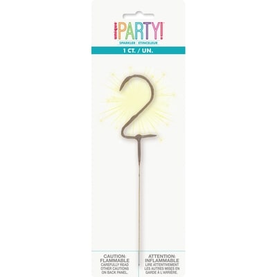 Unique Numeral Sparkler 2 1 ea, $1.50/1ea