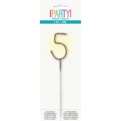 Unique Numeral Sparkler 5 1 ea, $1.50/1ea