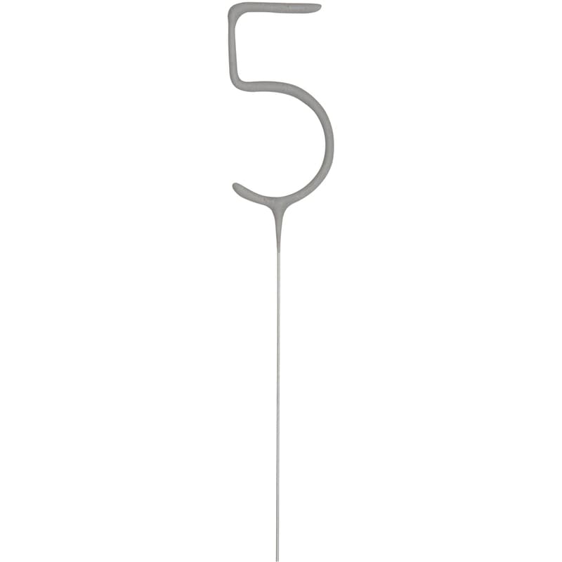 Numeral Sparkler 5