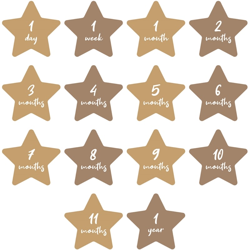 Baby’s 1st Year Milestone Blanket - Written in the Stars 