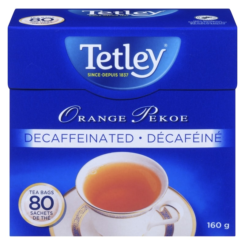 Tetley Tea Bags Orange Pekoe Decaffeinated - 80 ea | Zehrs