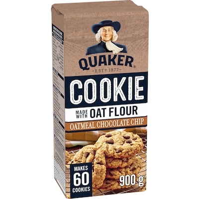 Quaker Oat Flour Oatmeal Chocolate Chip Cookie Mix 900 g, $0.72/100g