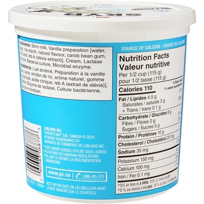 Yogourt Skyr de style islandais, vanille