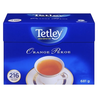 Tetley Sachets de thé orange pekoe 216 sachets 681 g, 2,50 $/100g