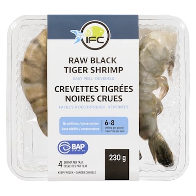 IFC seafood Raw Black Tiger Shrimp 230 g, $7.39/100g