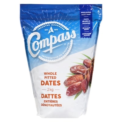 null Wholesome Dried Fruit Whole Pitted Dates 2 kg, $0.40/100g