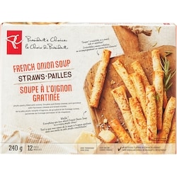 President's Choice French Onion Soup Straws 240 g, $4.58/100g