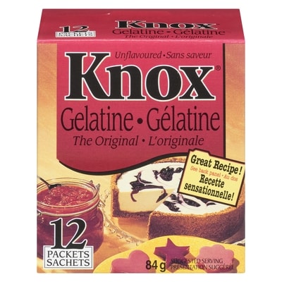 Knox Gélatine l'originale sans saveur 84 g, 8,32 $/100g