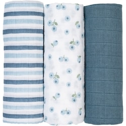 Receiving Blankets 3PK - Blueberries 