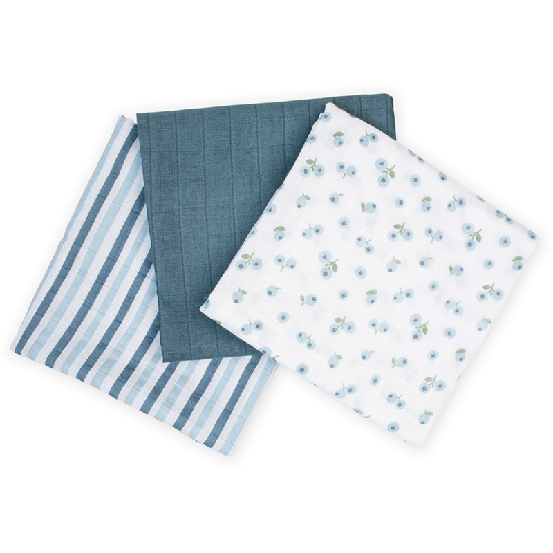 Receiving Blankets 3PK - Blueberries 