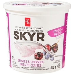 Icelandic Style Skyr Berries and Cherries Yogurt 
