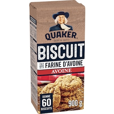 Quaker Mélange à biscuits à la farine d’avoine, Avoine 900 g, 0,72 $/100g