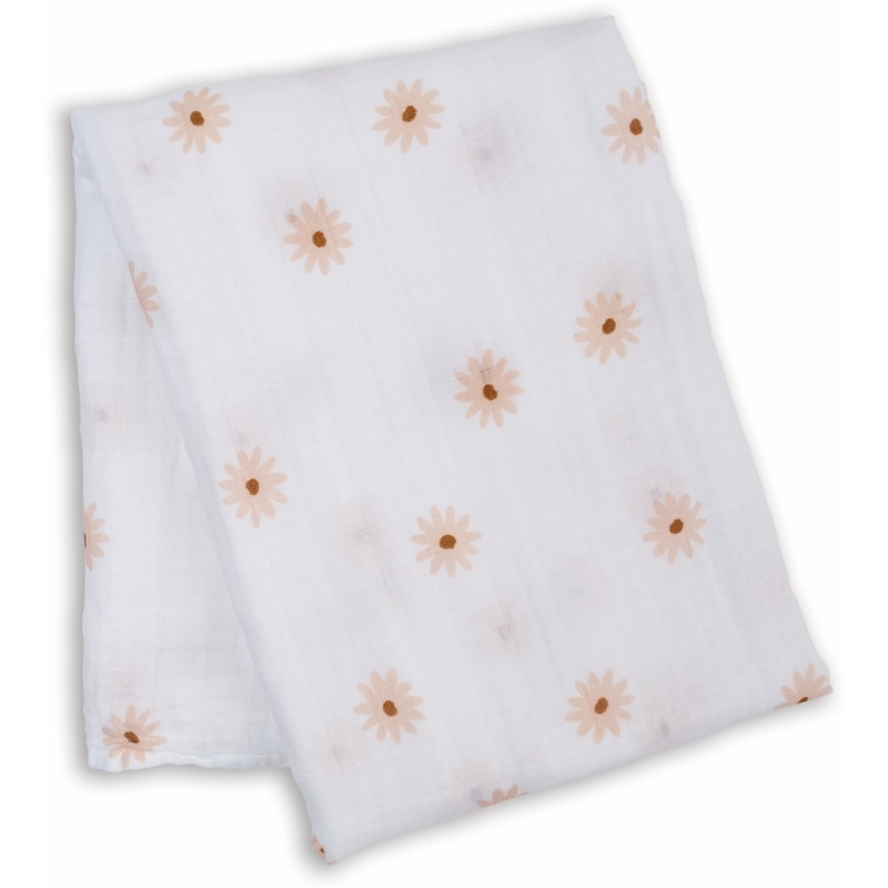 Swaddle Blanket LG – Daisies 