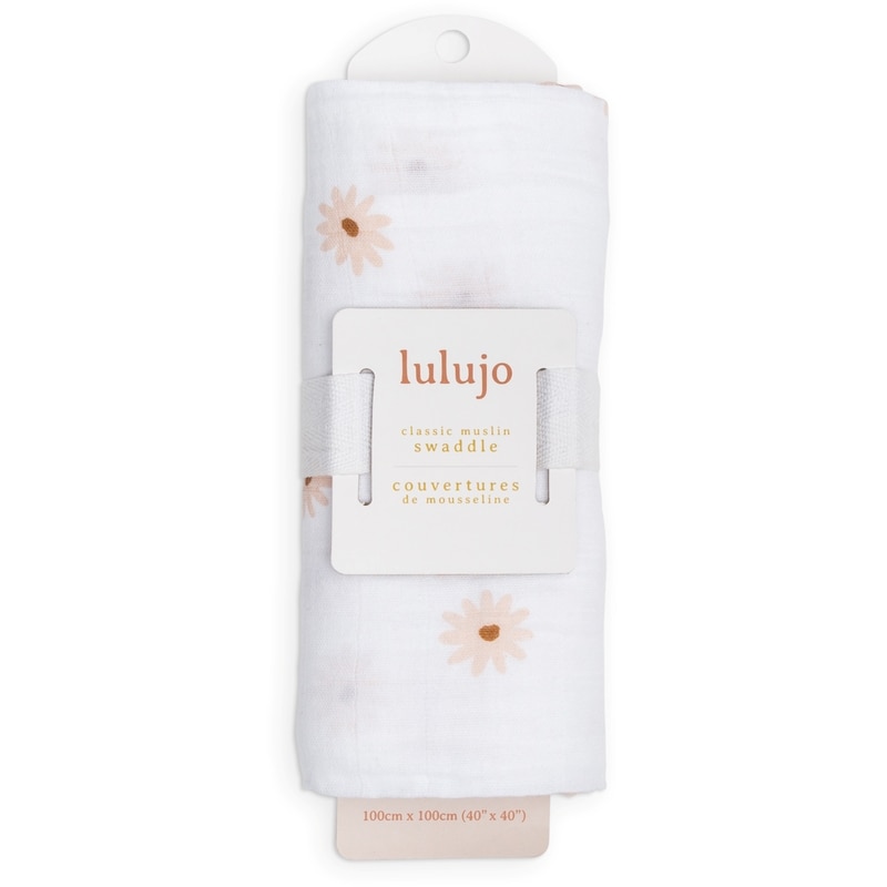 Swaddle Blanket LG – Daisies 