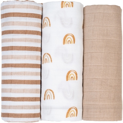 Lulujo Receiving Blankets 3PK - Rainbows  1 ea, $25.49/1ea