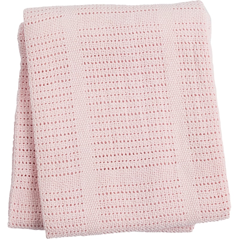 Cotton Cellular Blankets - Pink 