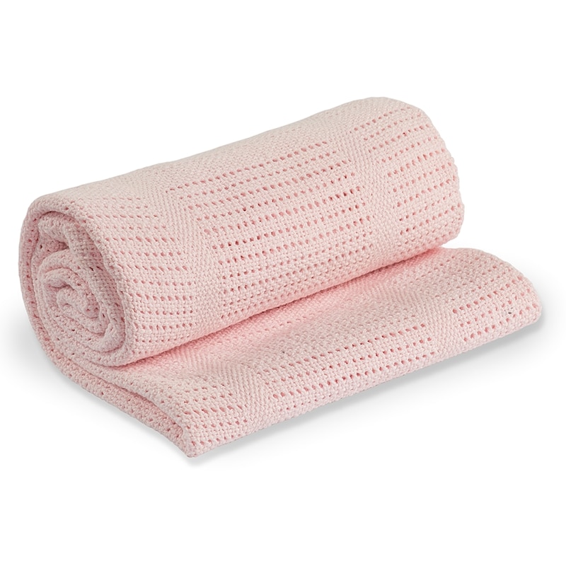 Cotton Cellular Blankets - Pink 