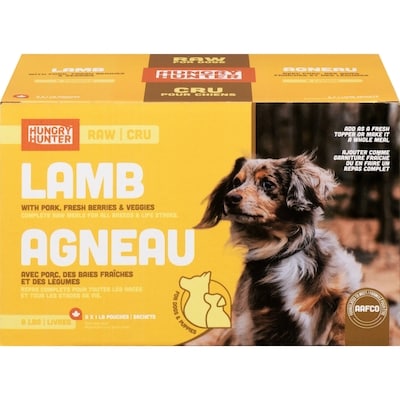 Hungry Hunter Raw Dog Food Lamb 3.6 kg, $1.75/100g
