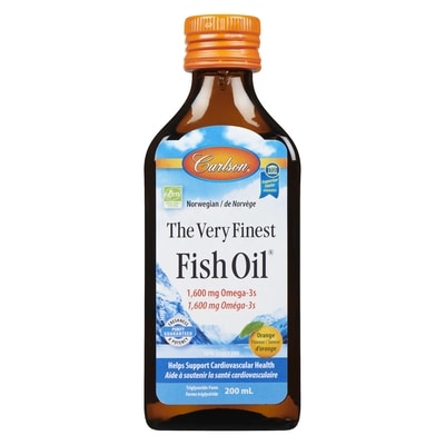 Carlson The Very Finest Fish Oil Orange Flavour 200 ml, $23.50/100ml