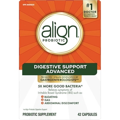 Align Probiotic Digestive Support Advanced Capsules, 42 Capsules 42 ea, $1.60/1ea